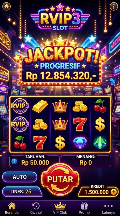 Tampilan antarmuka utama rvip3 yang menarik.